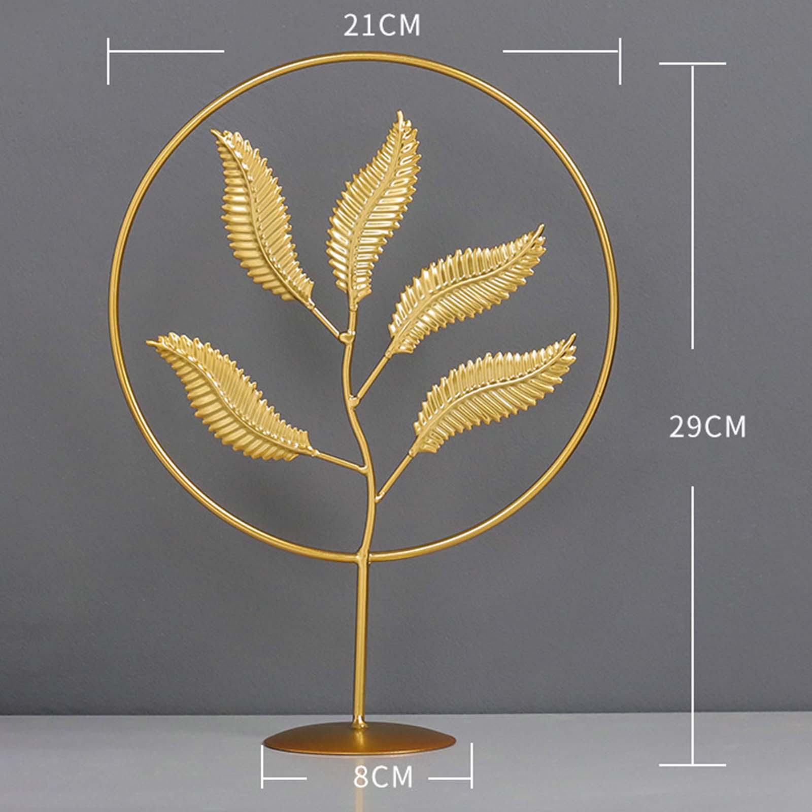 

Metal Abstract Statue Figurine Table Decoration Gold Color Handmade Craft Decorative for Living Room Multipurpose Sturdy