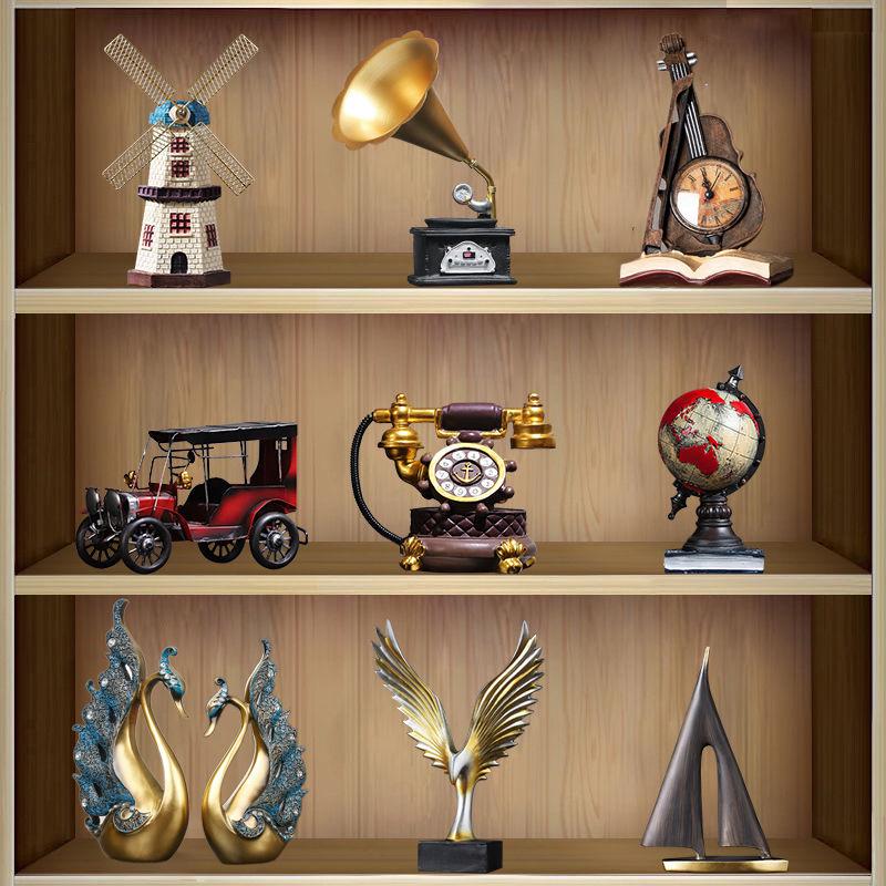 Retro Violin Ornament: Creative Minimalist Home Accessory for Living Room, TV Cabinet, or Bookcase.