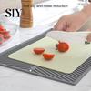 Accessoire de Table de Cuisine Tapis d'Égouttement en Silicone pour Comptoir Résistant à la Chaleur Antidérapant Grande Surface Épais Multi-usages Filtre à Eau Évier
