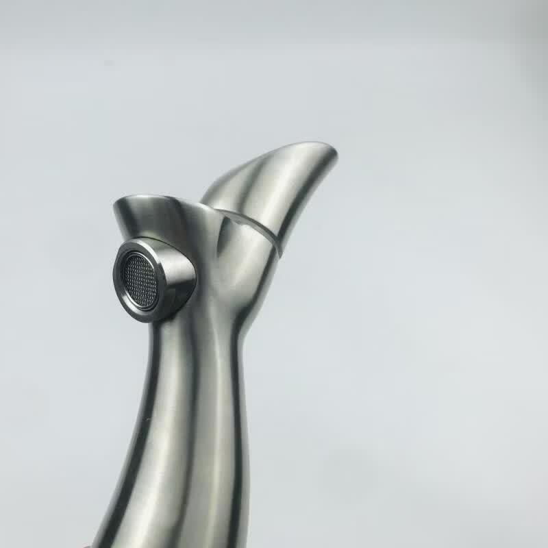 OEING 304 Stainless Steel Single Cold Basin Faucet