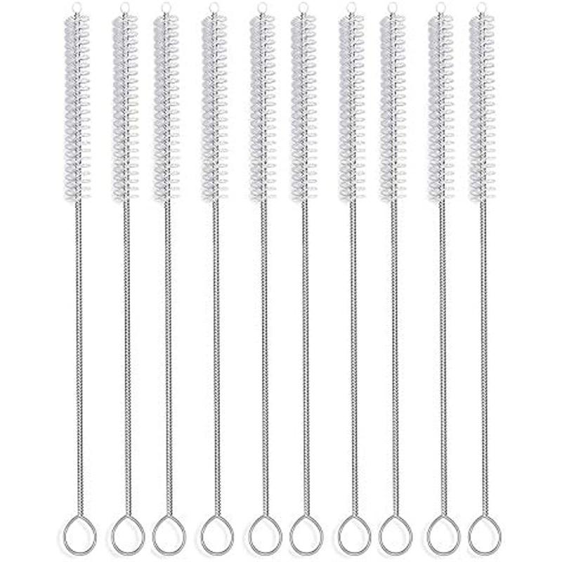 

Набор из 10 длинных соломенных щеток, нейлонового средства для очистки трубок