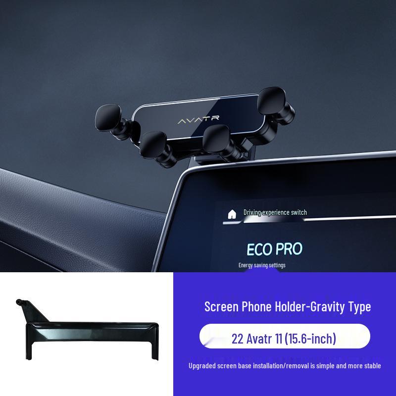 

Avatr Screen Model Car Phone Holder: Gravity Navigation Mount with Decorative Car Accessories