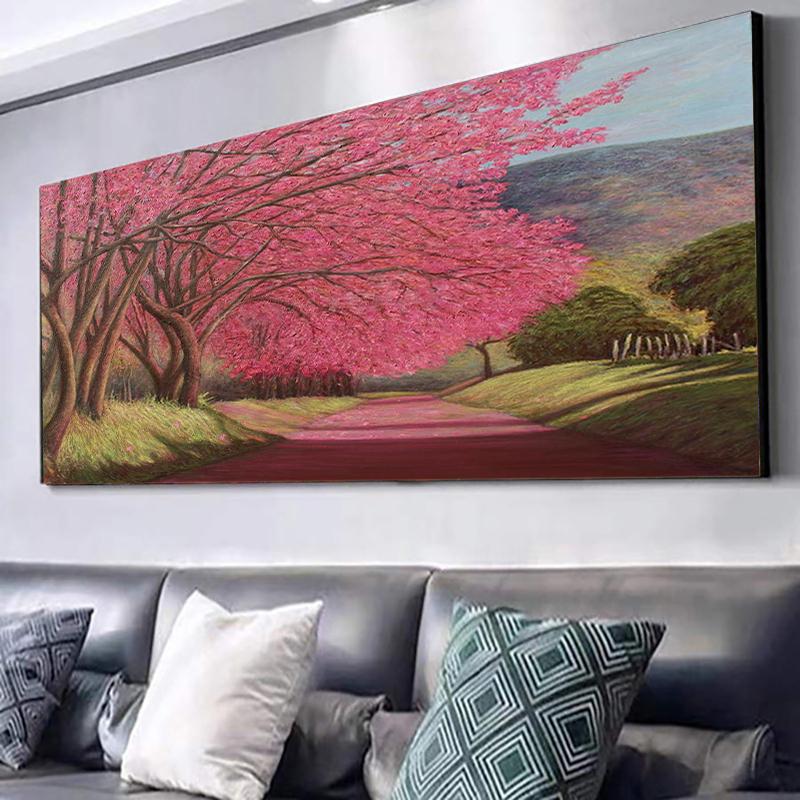 DIY Full Diamond Painting Flower Tree Landscape Diamond Embroidery Kit Oil Painting Cross Stitch Living Room Wall Art Home Decor