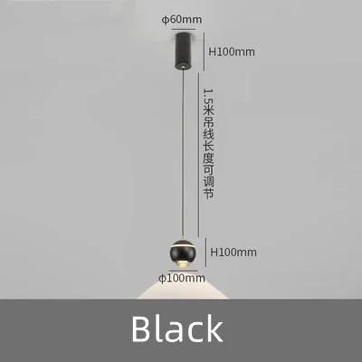 

Modern Kitchen Island Pendant Lights Minimalist Atmosphere Led Ceiling Hanging Restaurant Decoration Light Fixtures чёрный