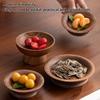 Durable Wooden Bowls Wood Fruit Plate Vintage Style Food Containers  Household Use
