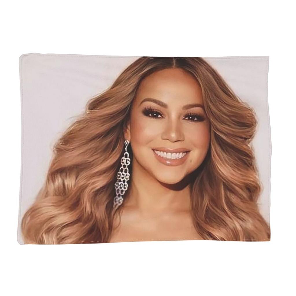 Mariah Carey Singer Christmas Gift Blankets Soft Warm Flannel Throw Blanket Cover for Bed Living Room Picnic Travel Home Sofa
