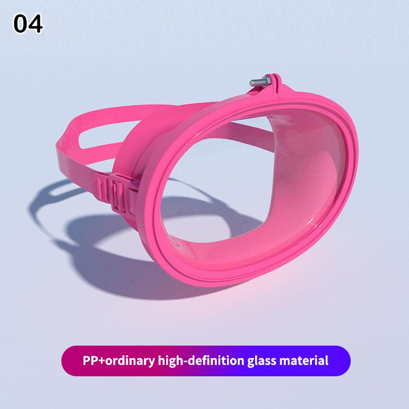 Oval Diving Mask Single Lens Scubas Mask Panoramic Wide View Tempered Glass Lens Freediving Water Mask For Underwater Adventures