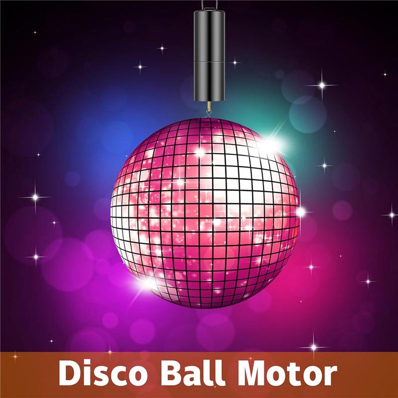 

-FQYL 5 Pcs Ornament Spinner Rotator Battery Operated Wind Spinner Motor Disco Ball Motor With 5 Wind Spinner Swivel Hooks чорний