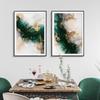Nordic Green Gold Fashion Marbl Posters Wall Art Aesthetic Canvas Painting Print Picture Living Room Bedroom Interior Home Decor