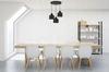 MODERN CEILING HANGING LAMP BLACK LED LAMP