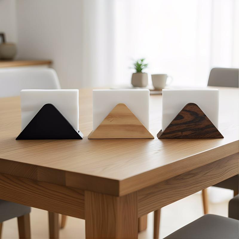 Wood Tissue Holder Decorative 1 Piece Wooden Tissue Dispenser For Kitchen Tabletop Living Room Durable Space Saving Design