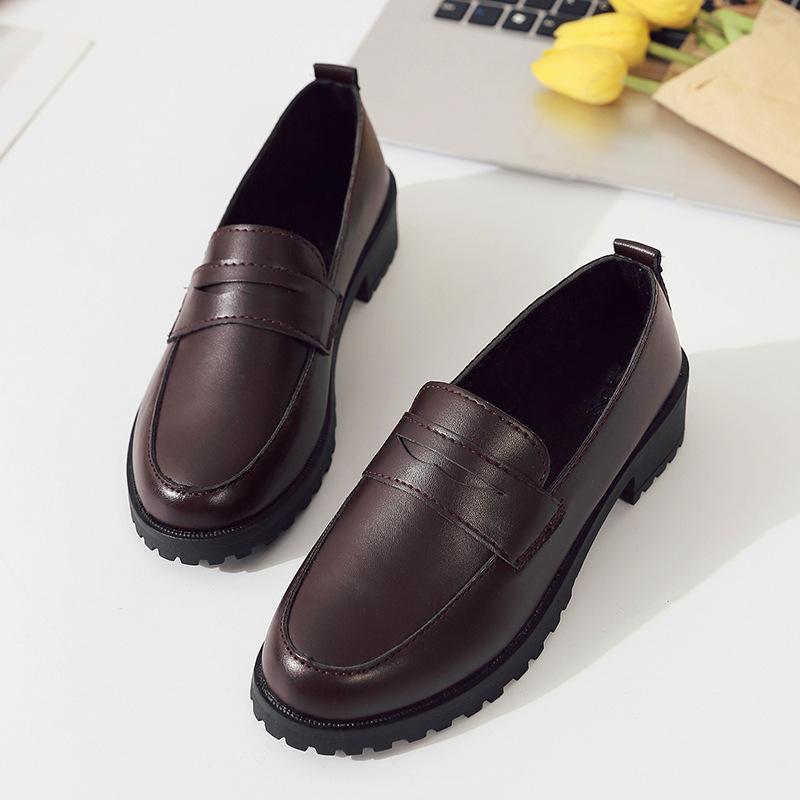 Zapatos de uniforme escolar para estudiantes Uwabaki JK, trampa con hebilla de punta redonda, zapatos de Cosplay de Lolita para mujeres y niñas, zapatos dulces de Lolita 37