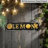 [Vintage Lemons Sign] Rustic Aluminum Decorative Sign 15.7x3.9 Vintage "LEMONS" Metal Wall Art Sign | Farmhouse Decor for Entryway, Porch, Bedroom