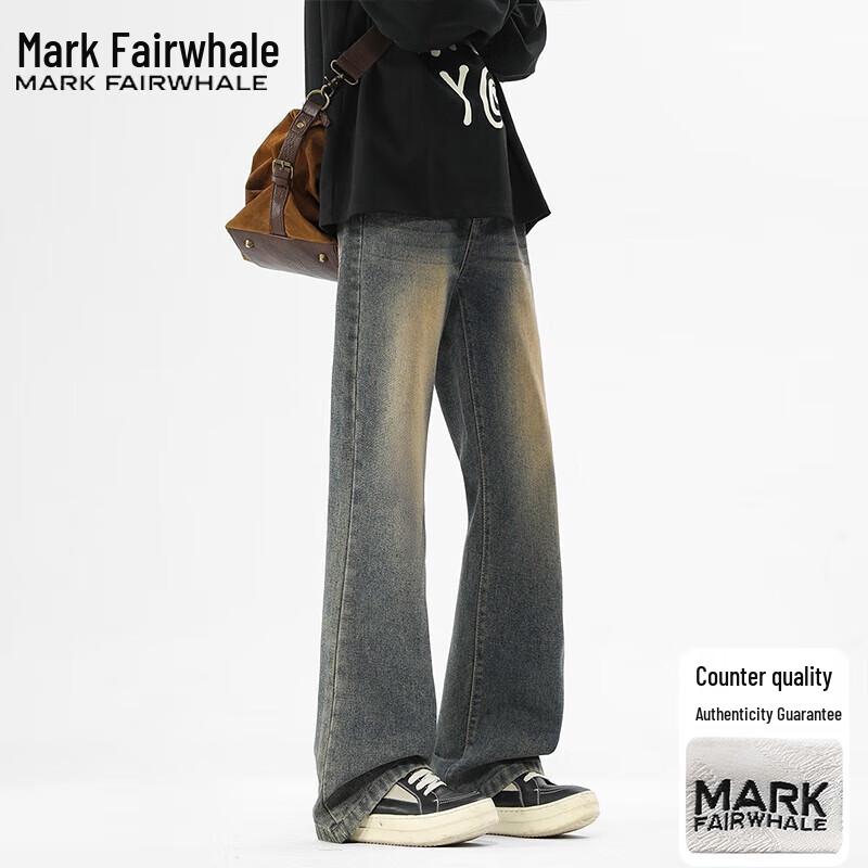Mark Fairwhale Men's Micro-Flared Straight Leg Jeans