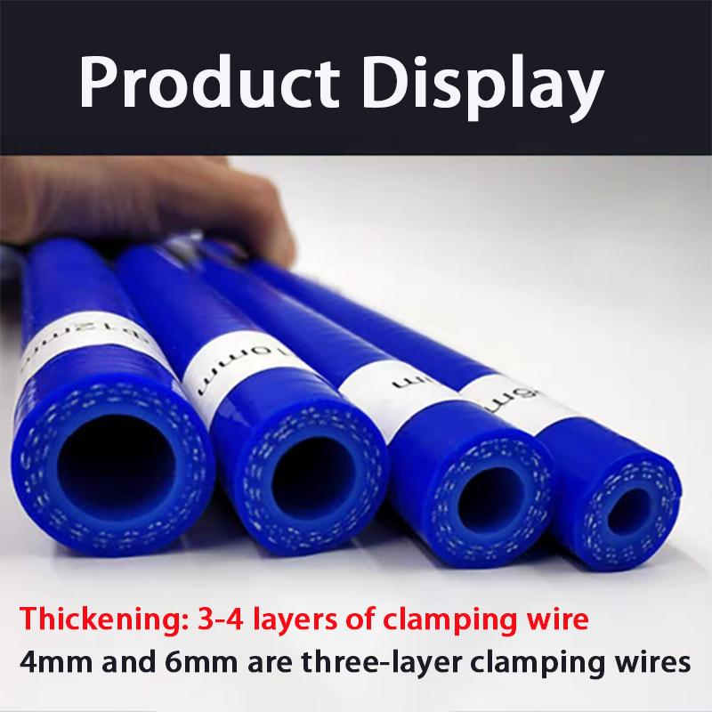 Car Modification Silicone Water Pipe High Temperature High Pressure Resistant Turbocharged Vacuum Meter Engine Exhaust Pipe