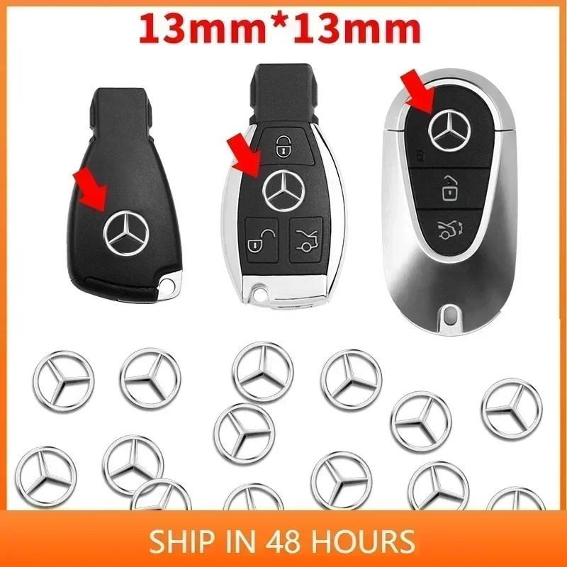 13mm Car Remote Key Sticker Emblem Decal For Mercedes Benz AMG W211 W212 W166 W167 W117 W247 W176 W204 W203 W205 W140 X253 W210 HH65