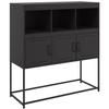 VidaXL Buffet, Armoire avec Compartiments, Placard avec Porte, Meuble de Rangement Chambre Salon Intérieur, Noir 846590