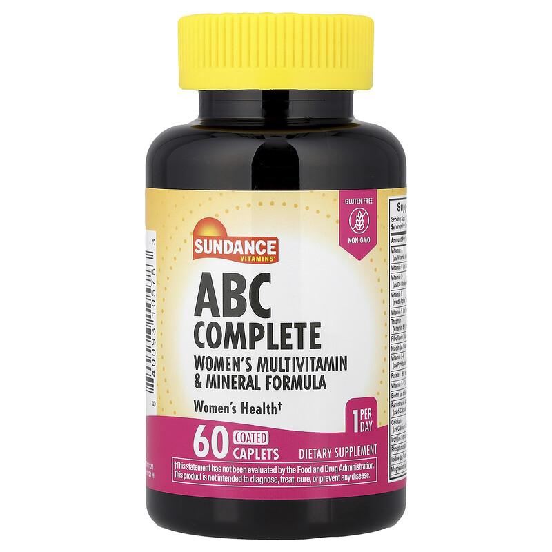 ABC Complete, Women's Multivitamin & Mineral Formula, 60 Coated Caplets