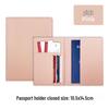 Multi-Card Slot Leather Passport Protection Book: PU Leather Multi-Functional Travel Passport Holder
