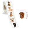 Labrador Dog Stickers Roll: 500 Cute Animal Stickers for Kids' DIY Projects, Suitcase, Skateboard, Journal