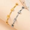 Butterfly Charm Snake Chain Bracelet Stainless Steel Animal Charm Bracelet  Daily Wear