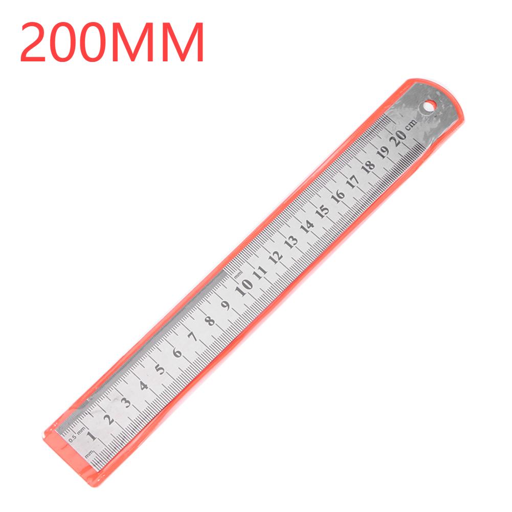 Stainless Steel Metal Straight Ruler Precision Double Sided Precision Measuring Tool Scale Metric Ruler Accessories 15-40cm