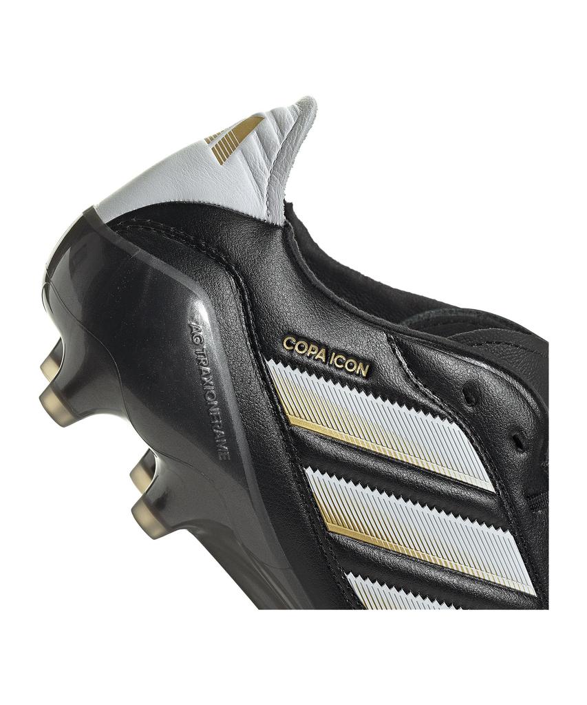 Adidas COPA ICON 2 Soccer 25SS Core Size FG/AG Cleats, (JI2439), Black, 27.0cm