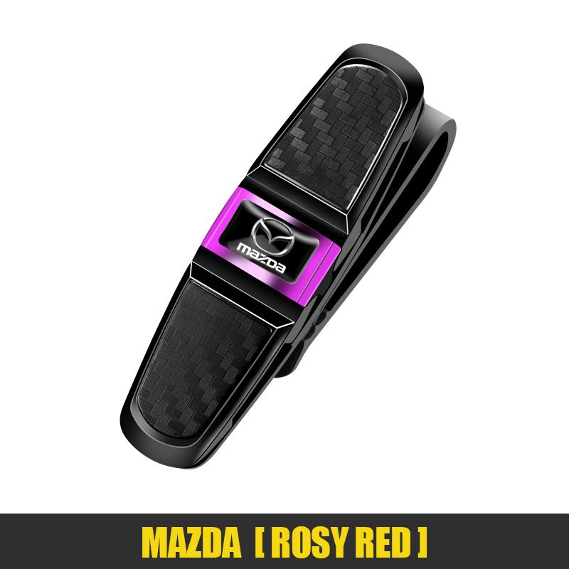 Car Mounted Glasses Frame sun visor Degree Rotation Multifunctional Mazda Car Glasses Clip Double Headed Clip Board nh1