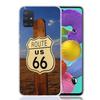 America Route 66 Phone Case For Samsung Galaxy A52 A32 A22 A12 A02S A50S A30S A51 A31 AA71 Note 20 Ultra 10 S10 Plus Galaxy A52