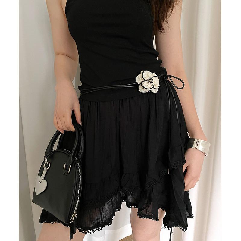 Cintura Floreale Bohemienne da Donna con Stile Etnico Vintage Accessorio in Pelle PU