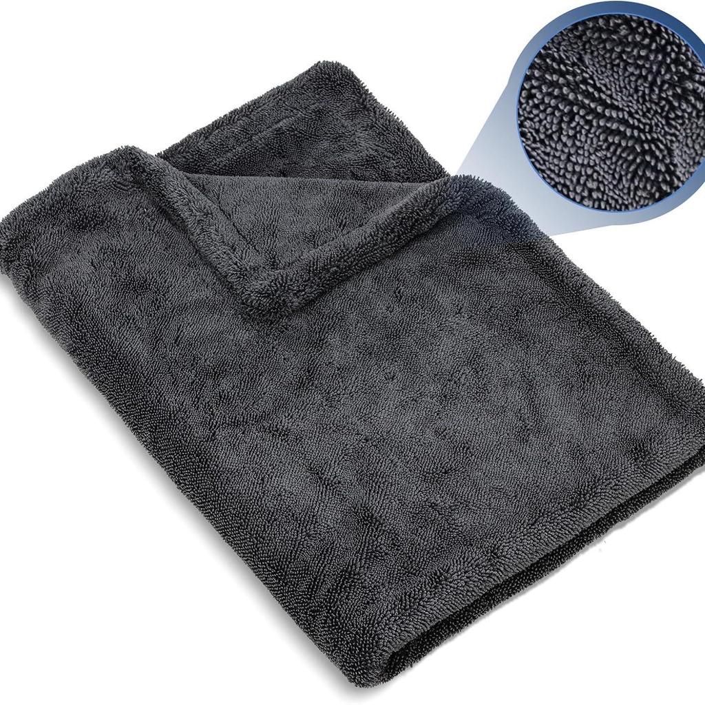 1300gsm Microfiber Double-Sided Car Wash Towel with Korean Twist Design