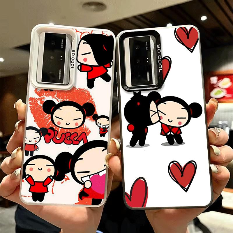 Cartoon Cute Pucca Garu Shockproof Phone Case for Xiaomi Poco X7 X6 X5 X3 Pro F7 Ultra M8 Redmi 15C 15 14C 13C 12C 10C 13 12 10