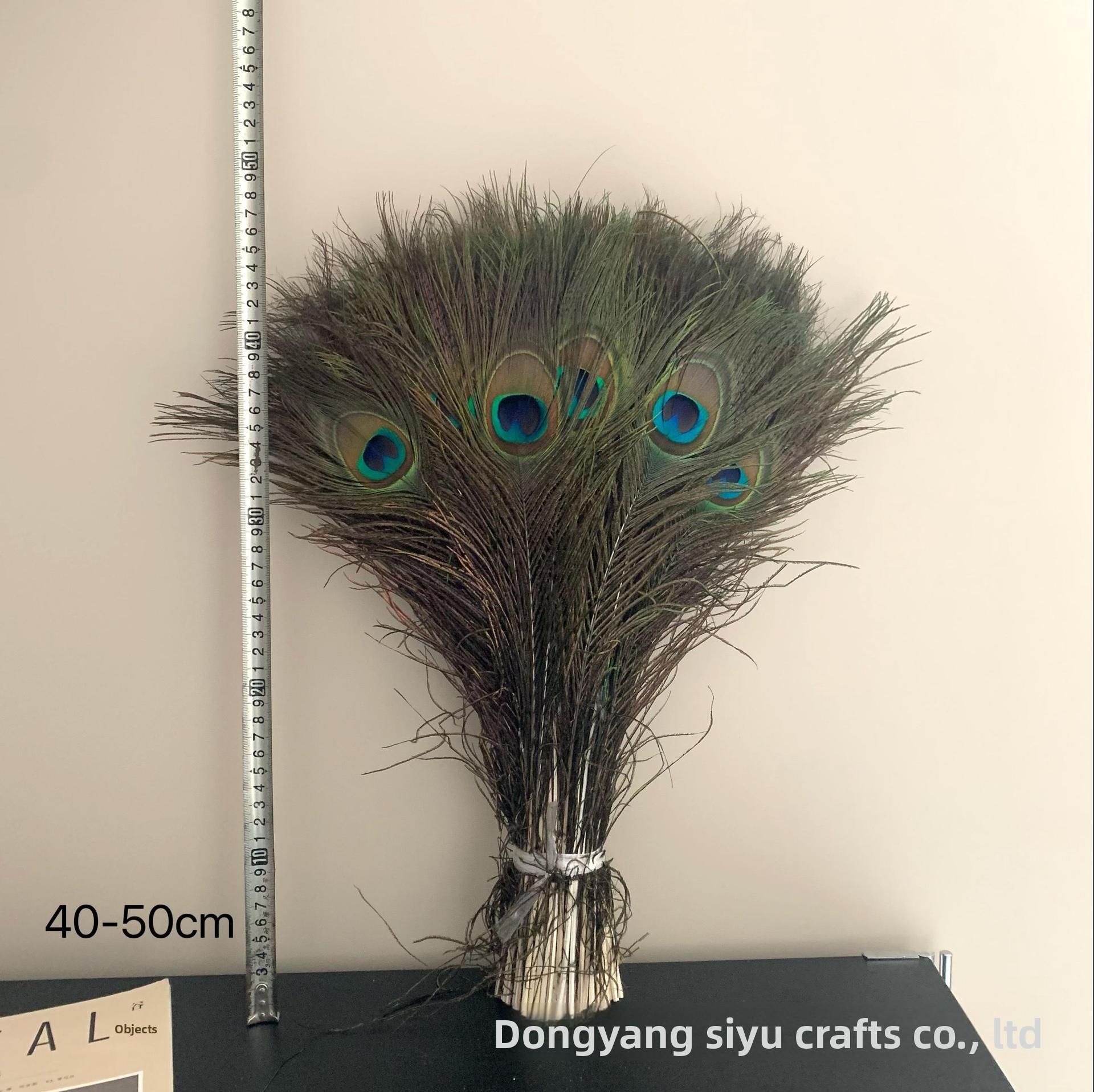 

1 шт. Натуральные павлиньи перья 25-50 см для домашнего декора, рукоделия, ювелирных изделий, наполнитель для вазы 40-50cm