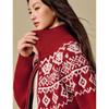 INMAN Damen Fair Isle Strickjacke mit Doppelreißverschluss