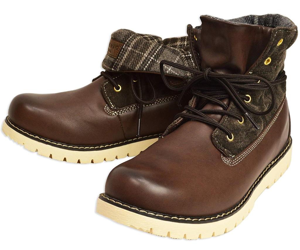 LIBERTO EDWIN Work and Cold Size Men's 2-Way Boots, Rain/Trekking Shoes, Fold-Up, Waterproof, Weather, 27cm, D/Brown