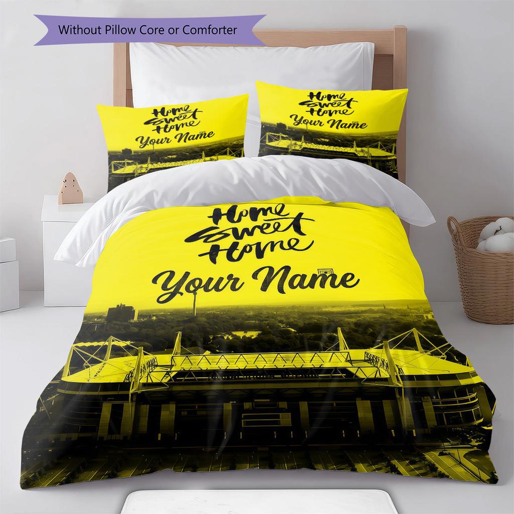Custom Name BVB Bedding,Quilt Set Quilt Cover Pillowcase Home Birthday Gift(1 * duvet cover + 2 * pillowcase, without core) -HE49
