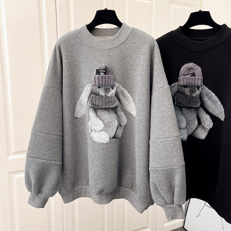 Casual Pullovers Tops Women Autumn Winter Loose Sweatshirt Korean Popular Clothes Stitch Patchwork Sudaderas Pull Femme