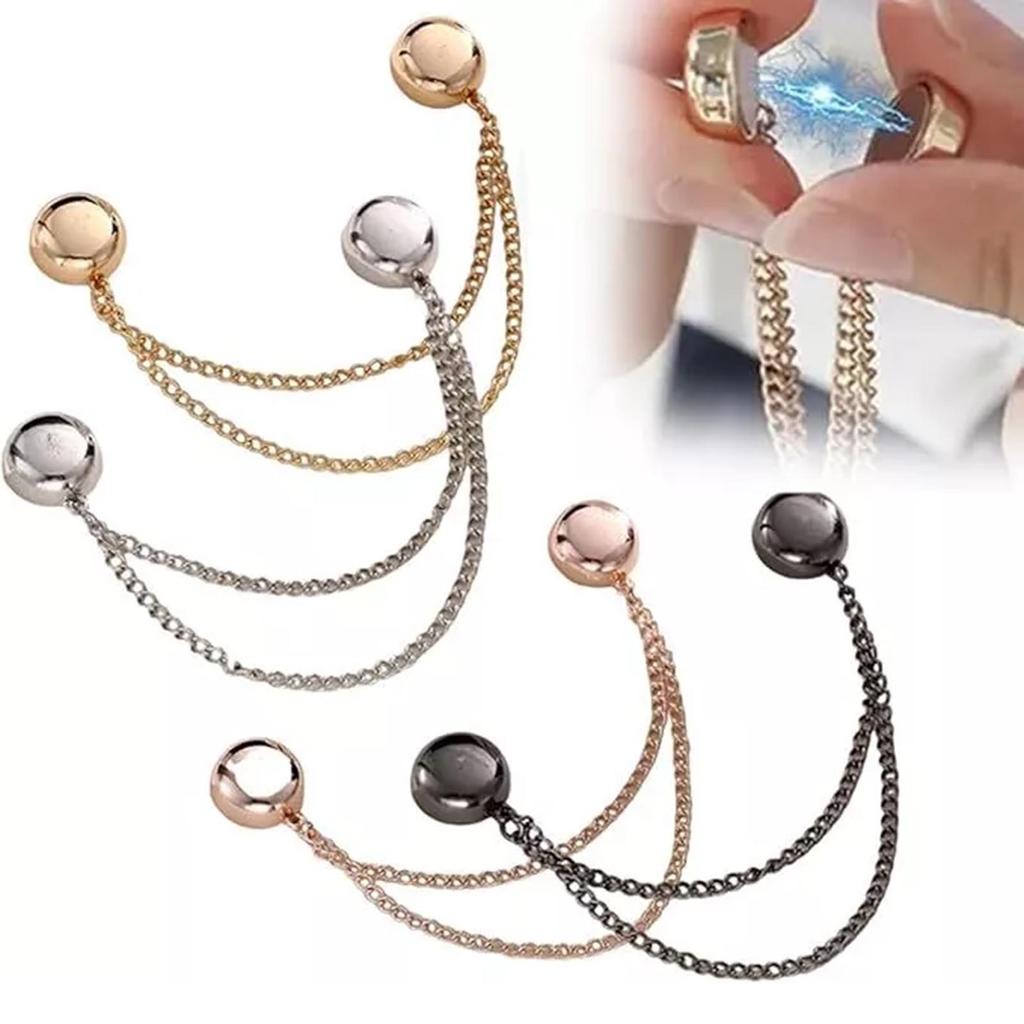 1 Stück Mehrzweck Bunte Nadellose Brosche Langlebige Metall Magnetische Kleidung Schal Clips für Hemden Ärmel Röcke Kleider