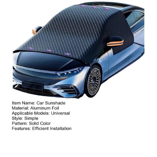 Car Windshield Cover Snow Protector Anti-Frost Sun Visor Magnetic Rainproof Freezing Snowproof UV Dustproof Summer Sunshade Fits Most Sedans MPVs SUVs