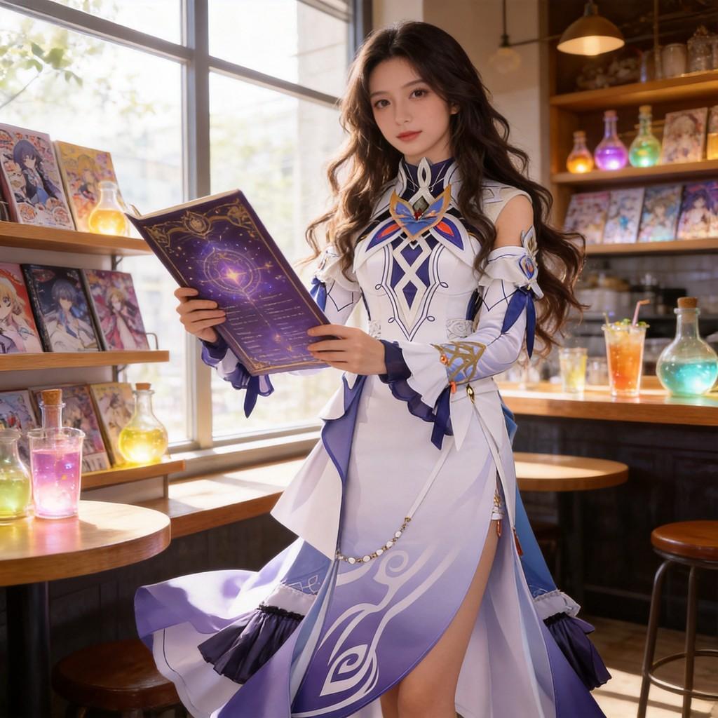 Genshin Impact Cosplay Dress Set With Accessories For Game Fans