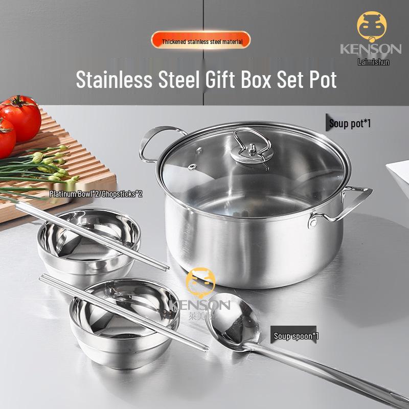 Stainless Steel Cookware & Tableware 6-Piece Gift Set
