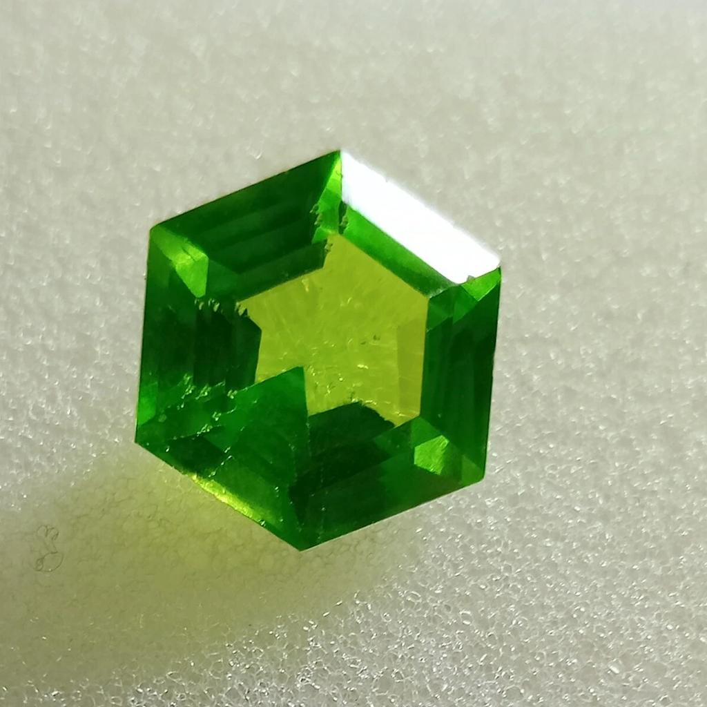 Certified Natural Peridot Green Fancy Hexagon Cut 10+ Ct Fabulous Gemstone