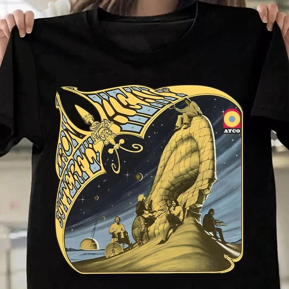 Rare Iron Butterfly Unisex Men All Size T-Shirt M