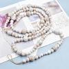 Wooden Bead Christmas Garland 7.41ft Long Festival Tree Decoration For Mantels Staircase Holiday Party Centerpieces