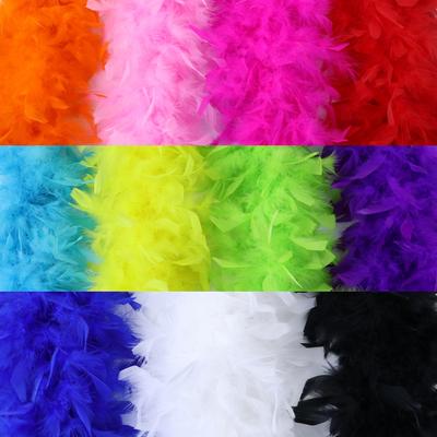 90g Fire Slice Tops Turkey Feather Scarf Clothing Accessories Props 