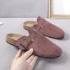 Cork Suede Clogs for Women Cork Slippers Summer Cork Sandals Fashion Beach Slides Classic Mules Men Clogs Baotou Shoes