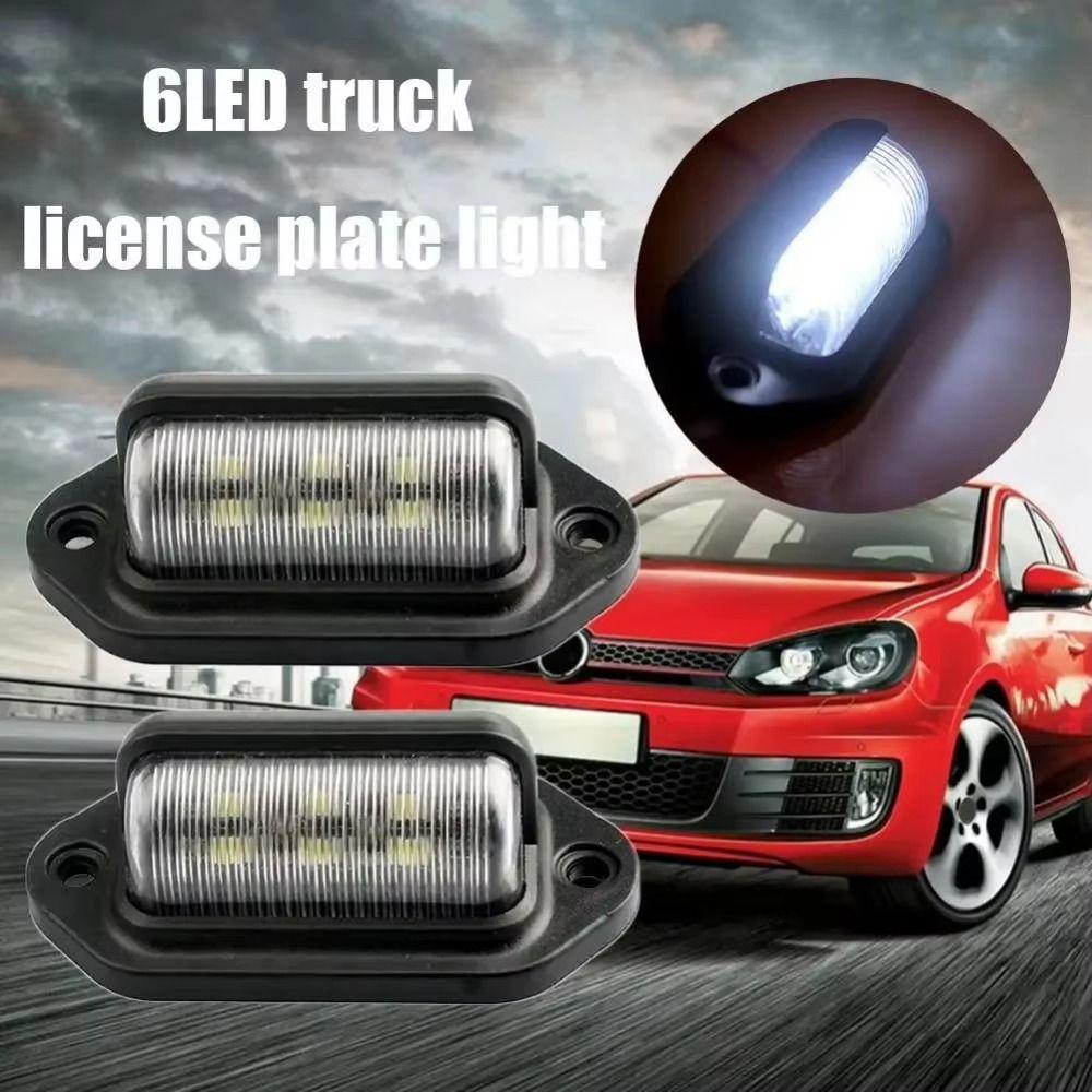 2Pcs Waterproof LED License Plate Light Universal Traffic Light Tail Lamp  Truck RV Trailer