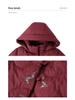 Plus Size Winter Cotton Padded Jacket for Middle-Aged and Elderly Women - Warm and Loose Fit
