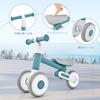 GYMAX Tricycle for Kids, Challenge Bike, Indoor Toy, Height Adjustable, Foldable, Mini Bike, Pedal-less, Ride-on, Walking Practice, Compact, Lightweig