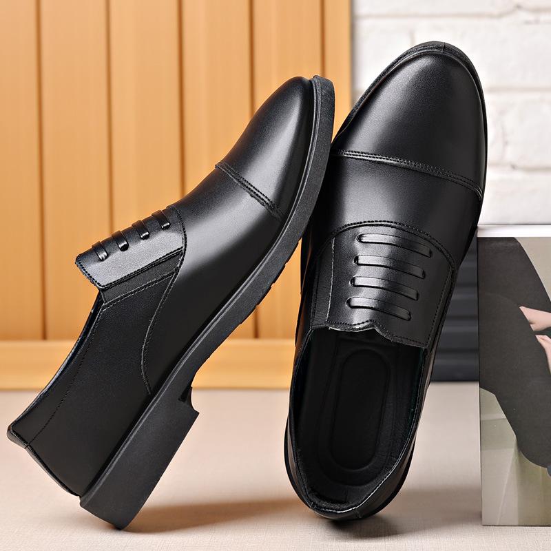 

Весна и Осень Британский Повседневный Деловой Дресс Код Кожаная Обувь Мужская Обувь Туфли Лодочки Повседневная Обувь Костюм 44